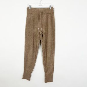 Free People Knit Joggers Pants Tan Size Medium